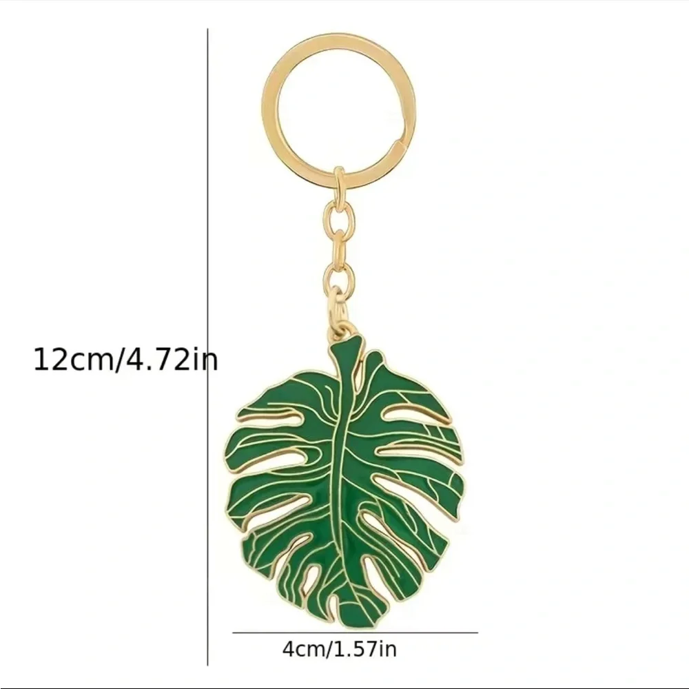 Monstera Leaf Keychain